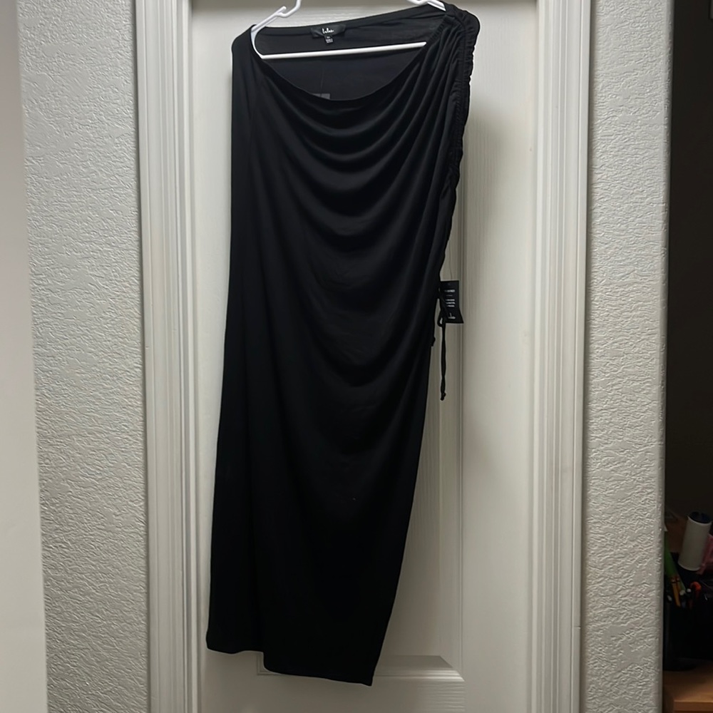 XL Lulus Ribbed Side Slit Skirt
